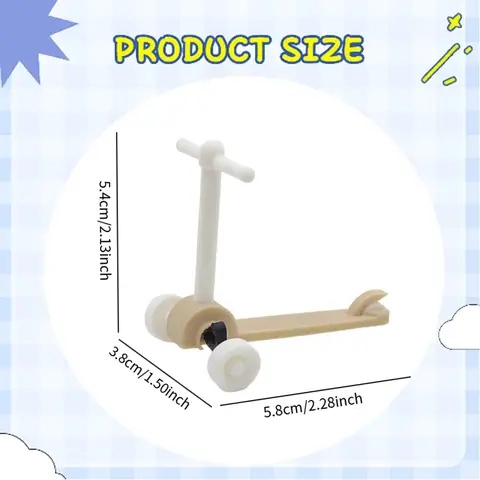 Perfeclan Мини-самокаты из пластика для кукольных домиков