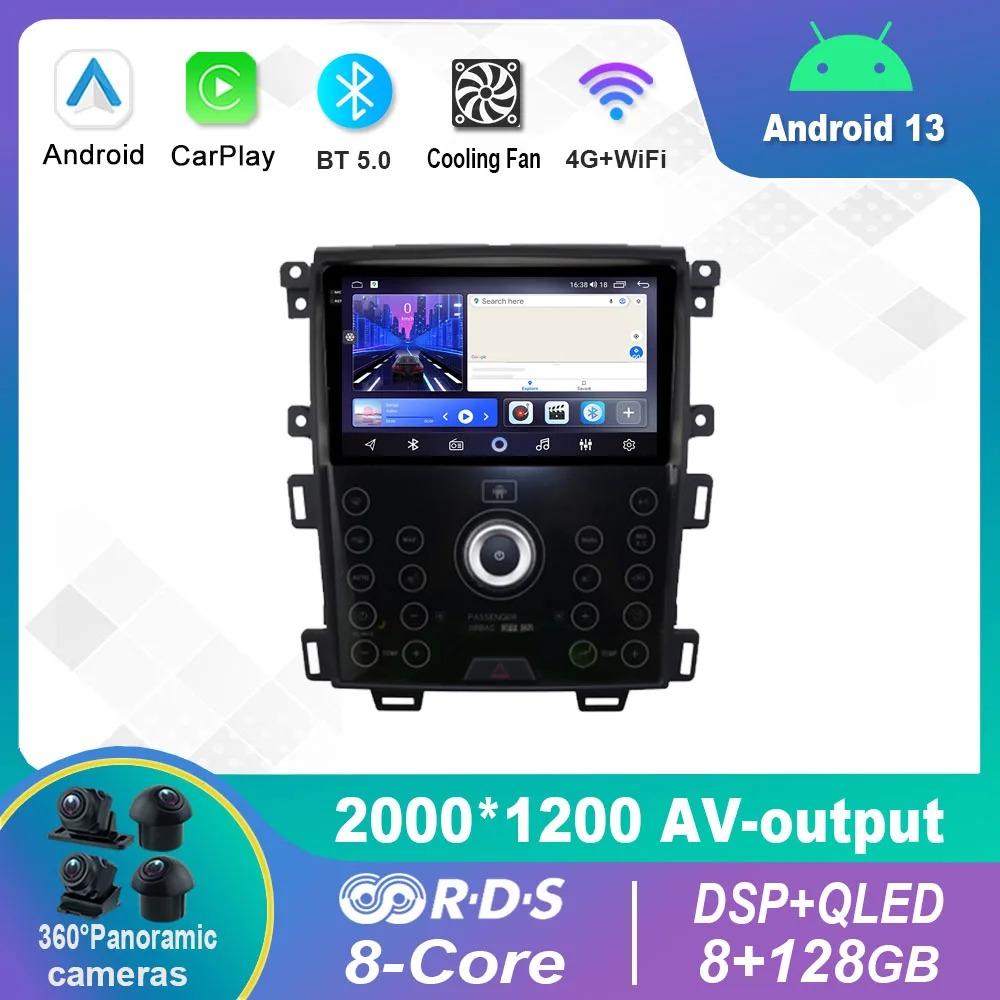 

Android 13.0 Car Radio Multimedia Video Player Navigation stereo For Ford Edge 2011-2015 GPS Carplay 4G WiFi