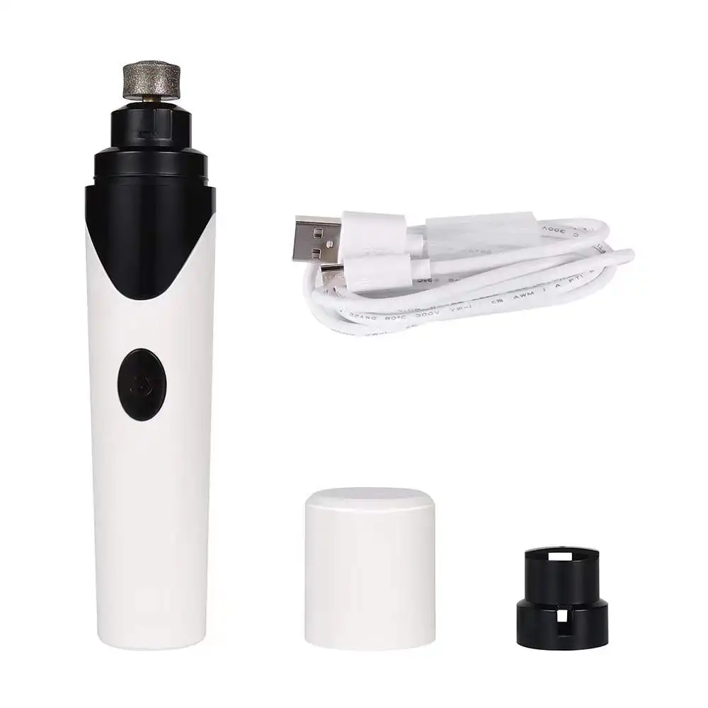 

Электрические кусачки для ногтей домашних животных, Шлифовальные машинки для ногтей собак, тихая Машинка для ухода за котами и лапами с USB-з...