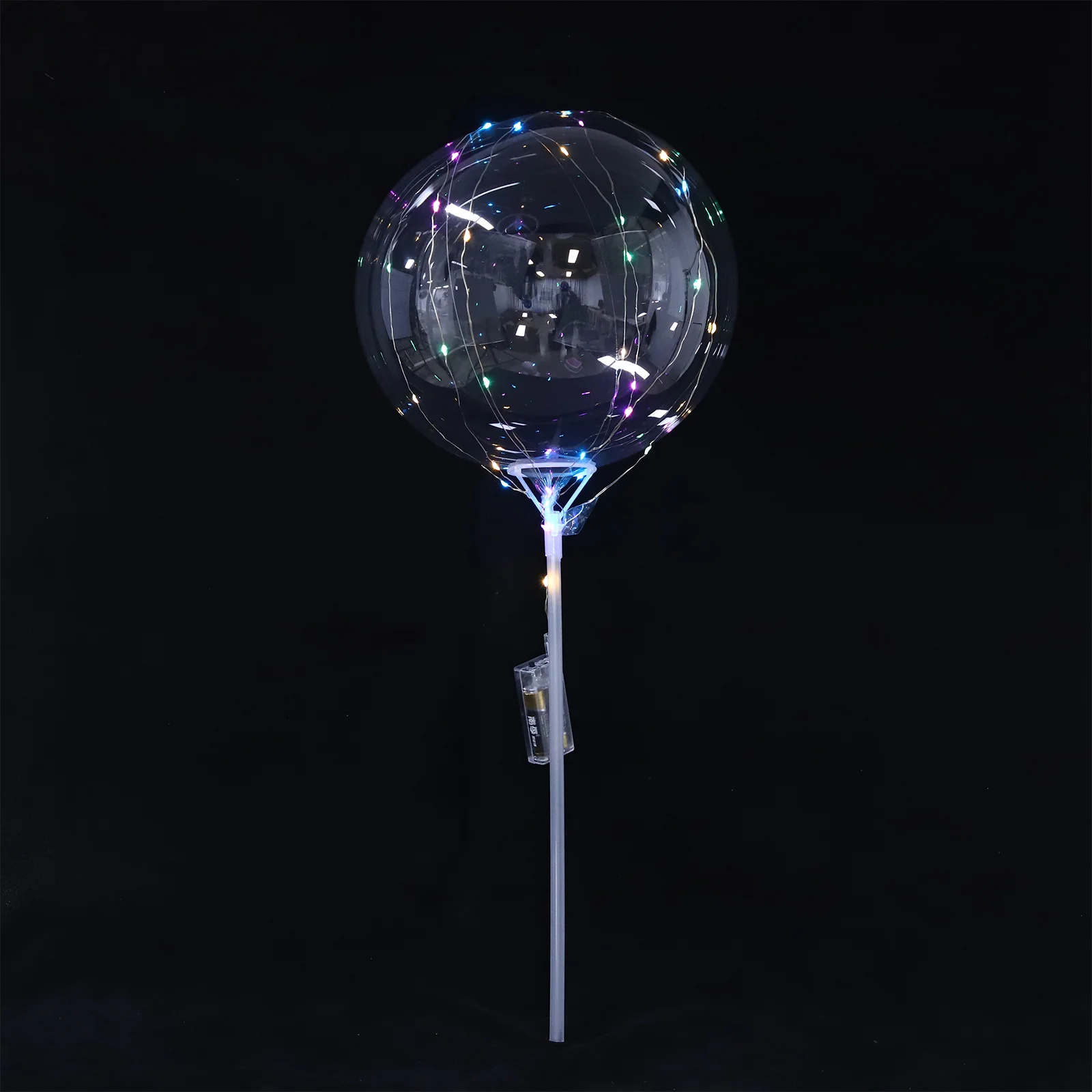 

Commemorate Bobo Balloon Set Baby Transparent Sticks Base Plastic Light Balloons