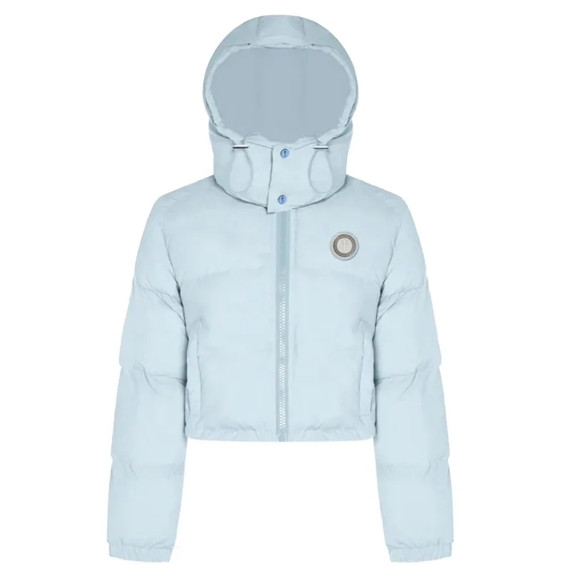 

In Stock Luxury Designer Uk London Down Jacket Women Irongate Detachable Hooded Puffer Blue Cream Trap Star 1:1 Winter Coat