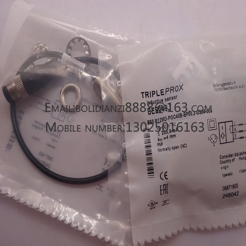 Оригинальный датчик приближения BES00E1 BES M12MD-NSC40B-BP02-003