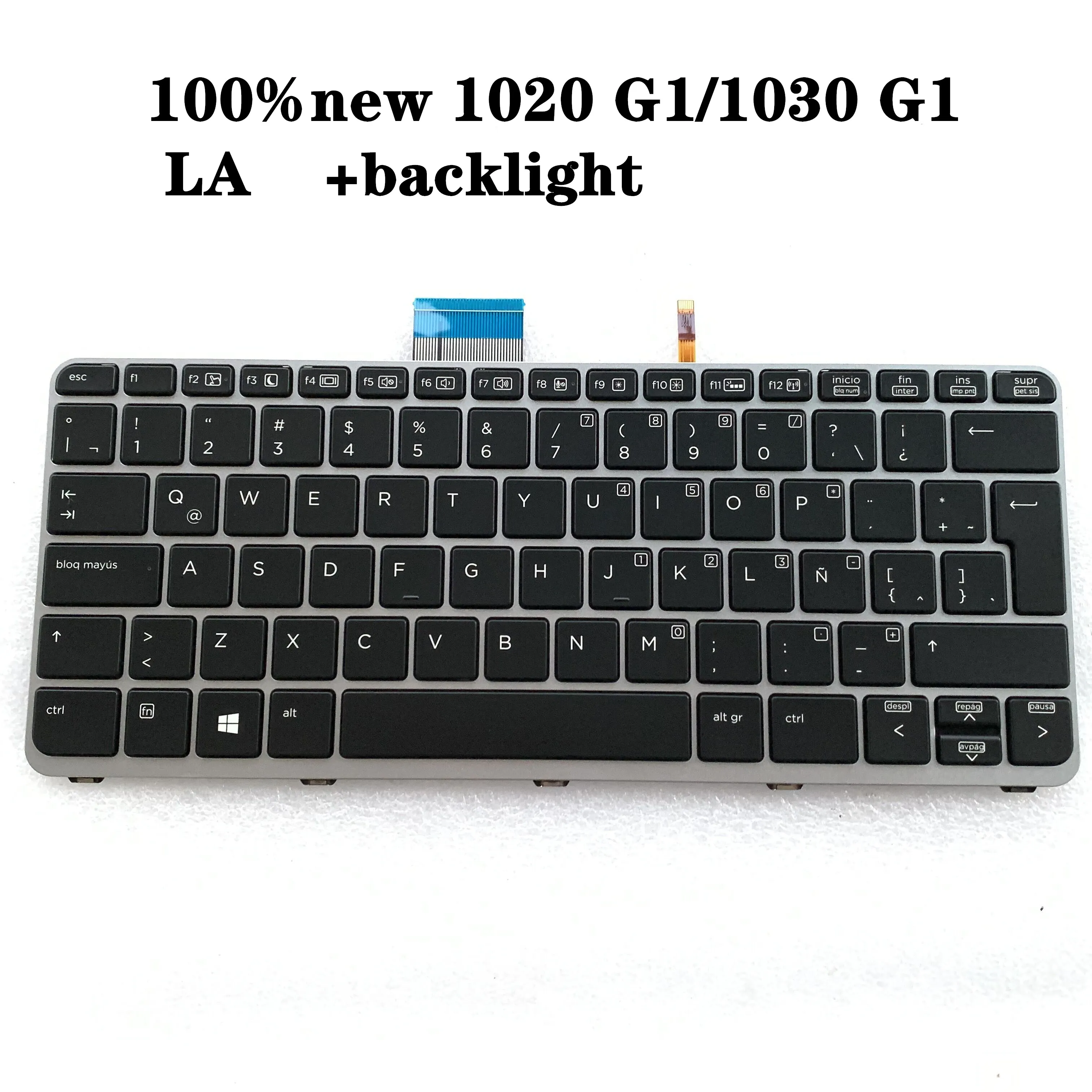 

Новинка 100%, Латинская клавиатура для HP EliteBook FOLIO 1020 G1 1030 G1 с подсветкой 752962-161