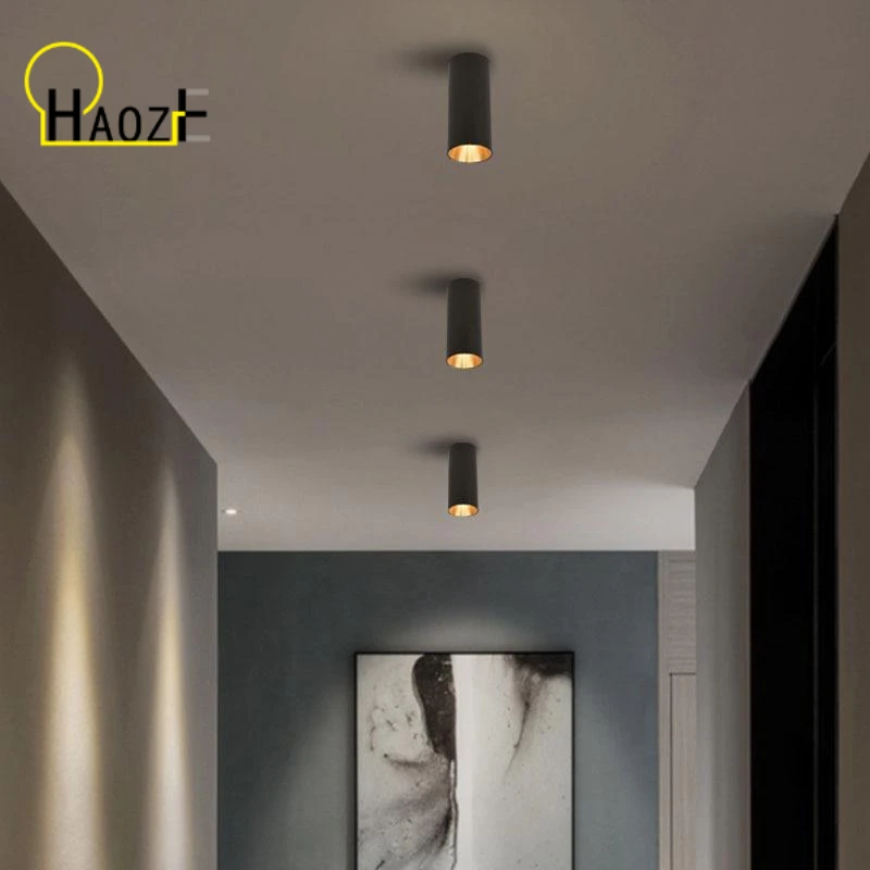 

Haoze LED COB ceiling spotlight 7W 9W 12W long surface mount downlight indoor lighting kitchen bedroom