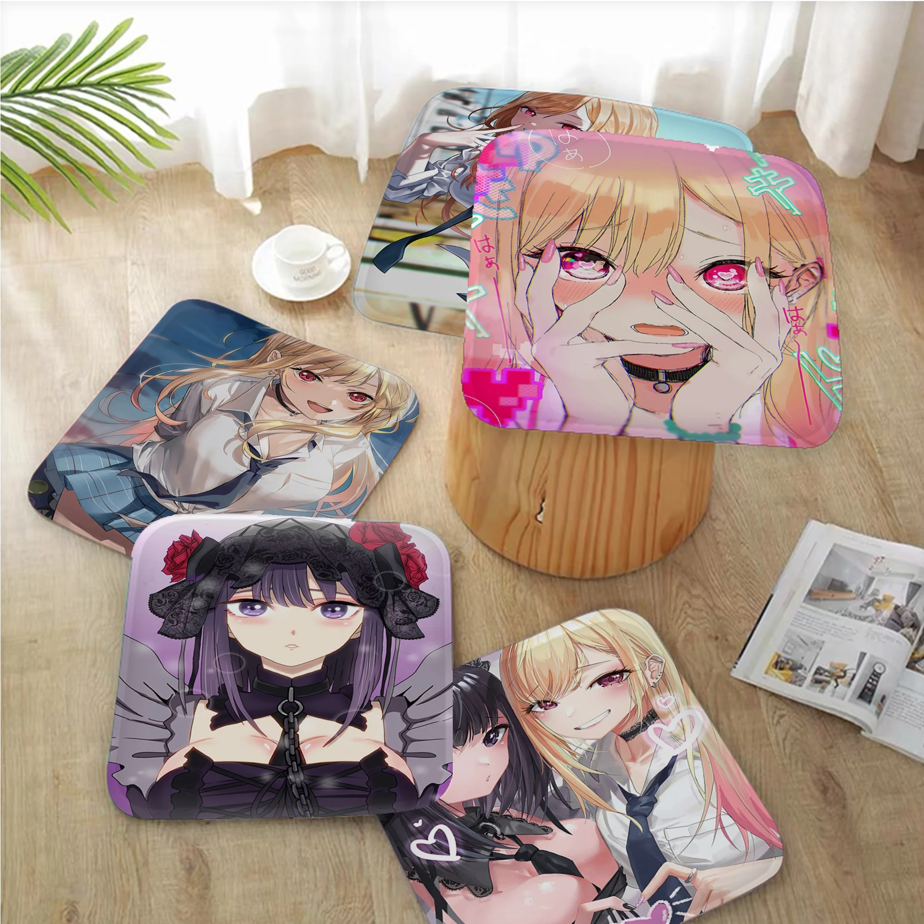 

My Dress Up Darling Poster High Gloss Photo Decorative Seat Pad Household Cushion Soft Plush Chair Mat Winter Office Seat Mat