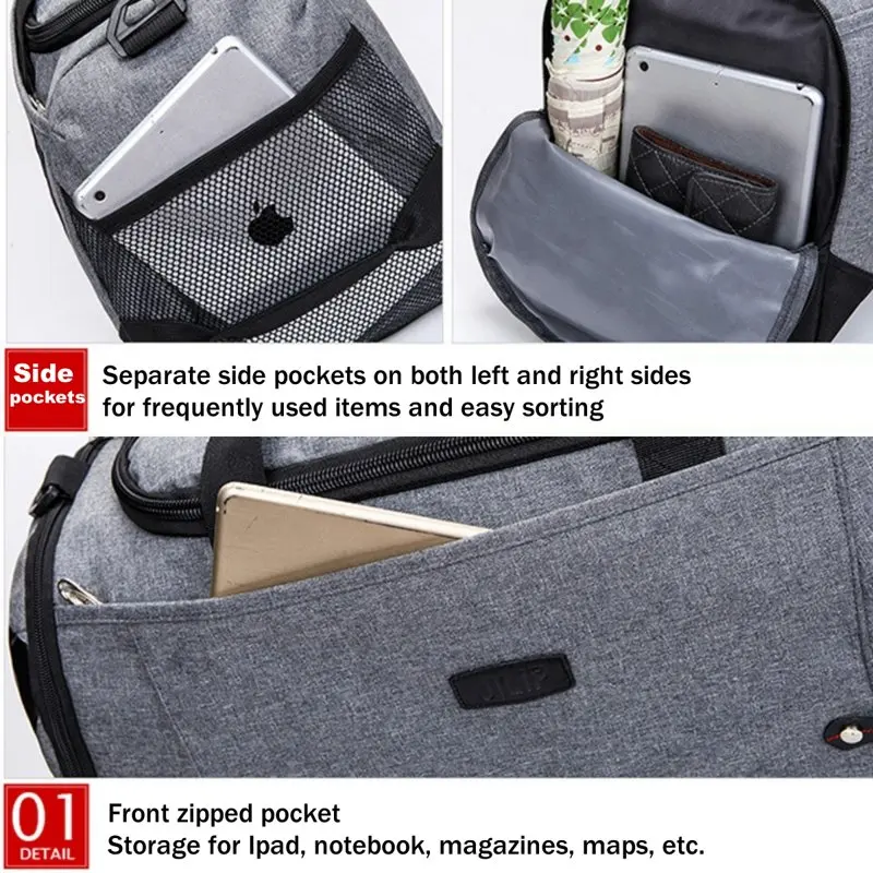 Luggage Bag Travel Bag Portable Handheld Large Capacity Lightweight Storage Carry Pocket Crossbag Outdoor Household