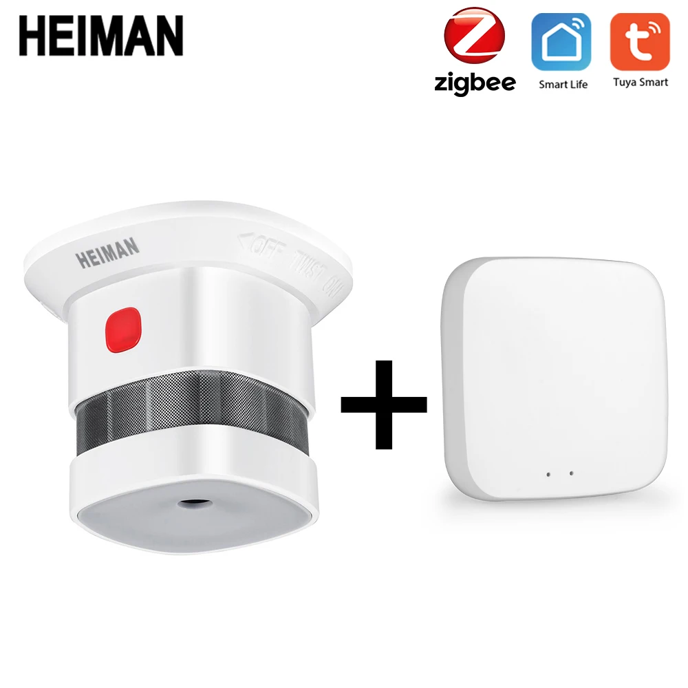 Smart Wifi Gateway And Smoke Detector Sensor Host Diy Kit