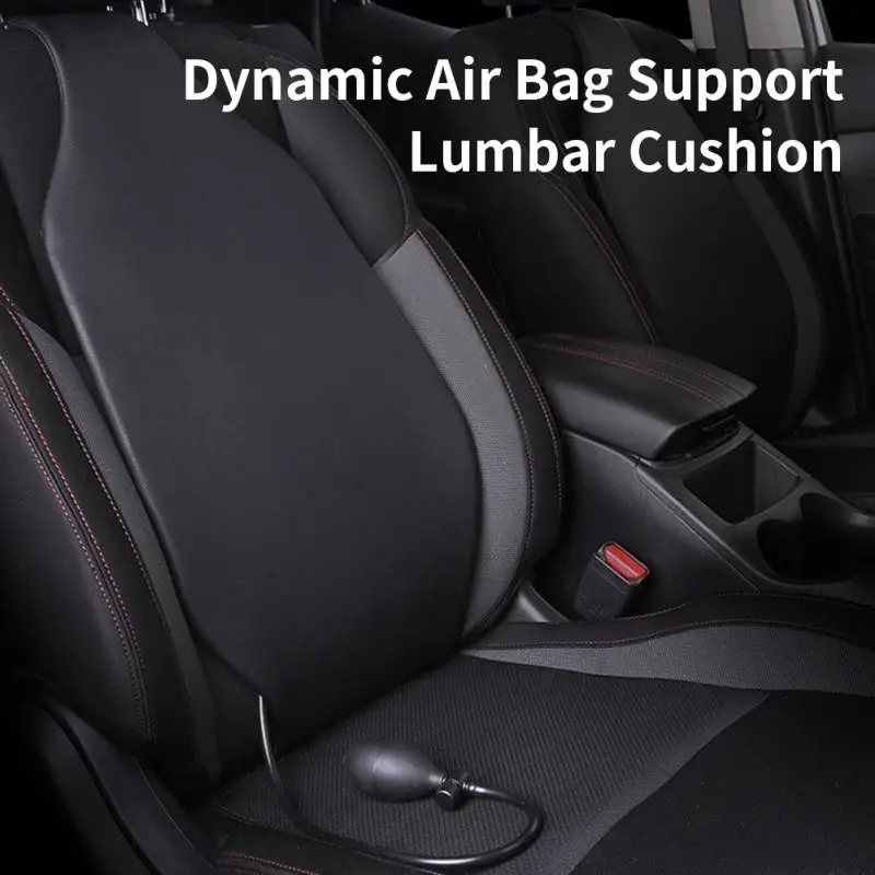 

Universal Car Cushion Breathable Car Waist Air Cushion Multifunctional Relieve Waist Pain Dynamic Air Bag Support Waist Cushion