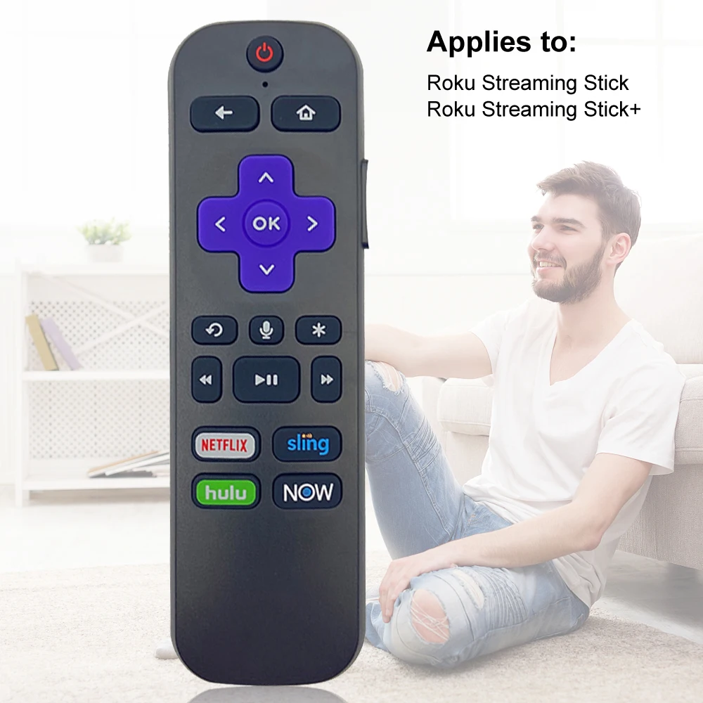 

Protective Case for TCL Roku TV Steaming Stick 3600R Remote, Silicone Cover Shock Proof Remote Controller Skin, Anti Slip Univer