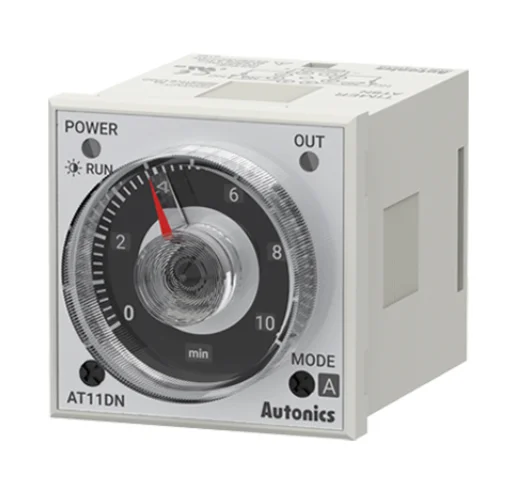 Таймер AT11DN, аналоговый, 6 режимов, многодиапазонный, DPDT(2c), 100-240 В переменного тока/24-240 В постоянного тока, 11 контактов, (req розетки)