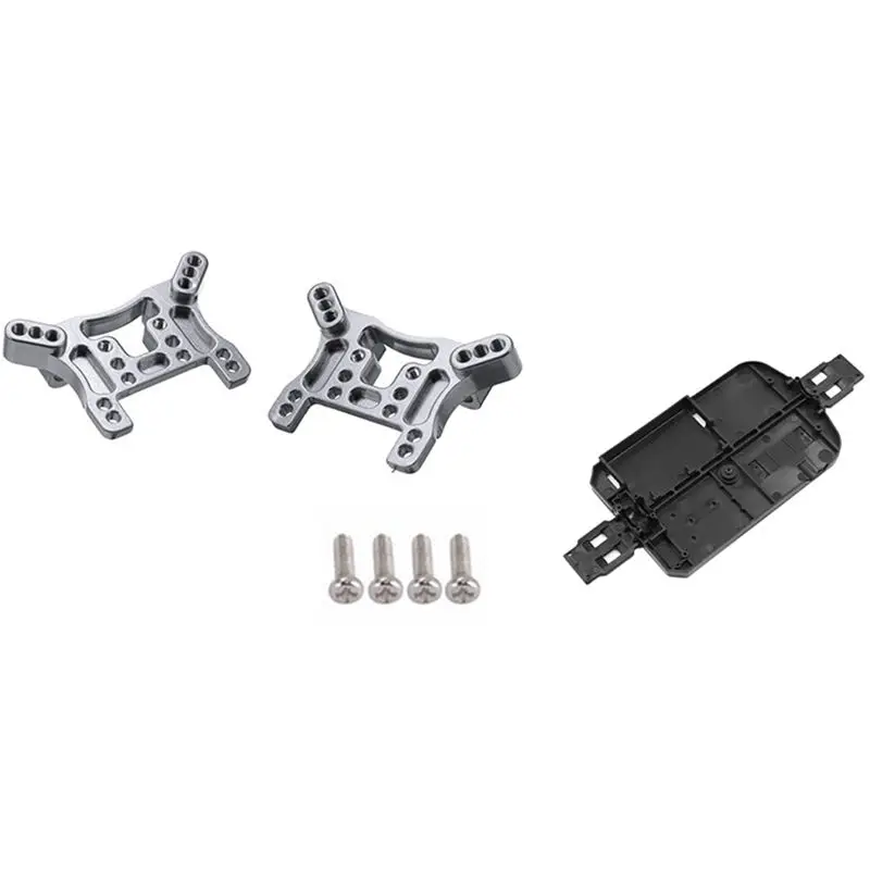 

1 комплект для Wltoys, обновленный металлический шок, детали для радиоуправляемых автомобилей и 1 шт. Радиоуправляемый автомобиль, нижняя часть...