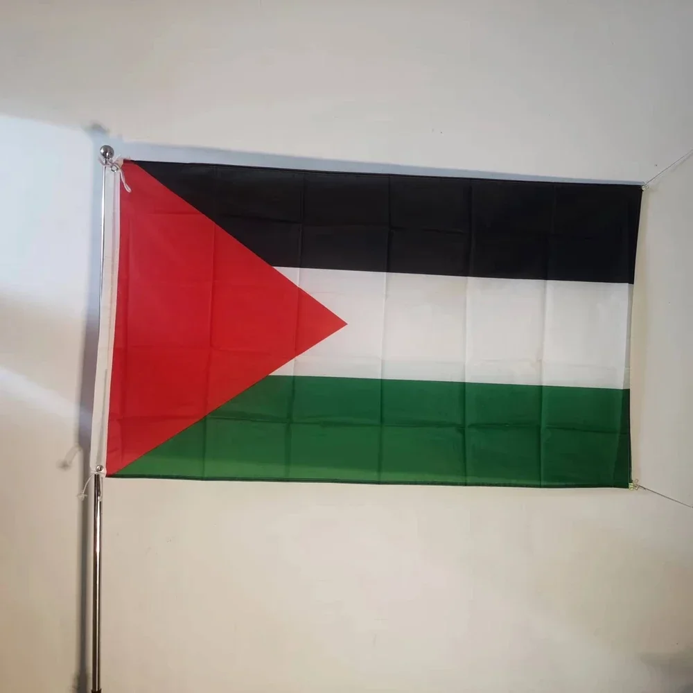 Флаг Палестины 150 х 90 см подвесной уличный декор полиэстер Газа палестинский
