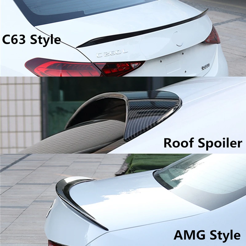 Спойлер на крышу Автомобиля AMG C63 из АБС/углеродного волокна для Mercedes Benz C Class W206 2021