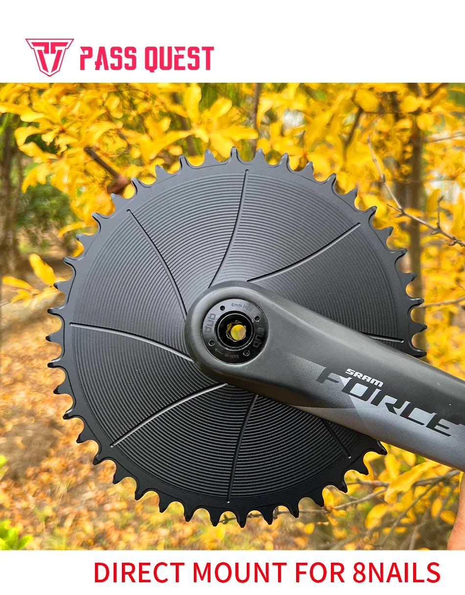 PASS QUEST ДЛЯ GXP 3 мм со смещением 38-54T 8 звездочка с гвоздями широкая для FORCE кривошип
