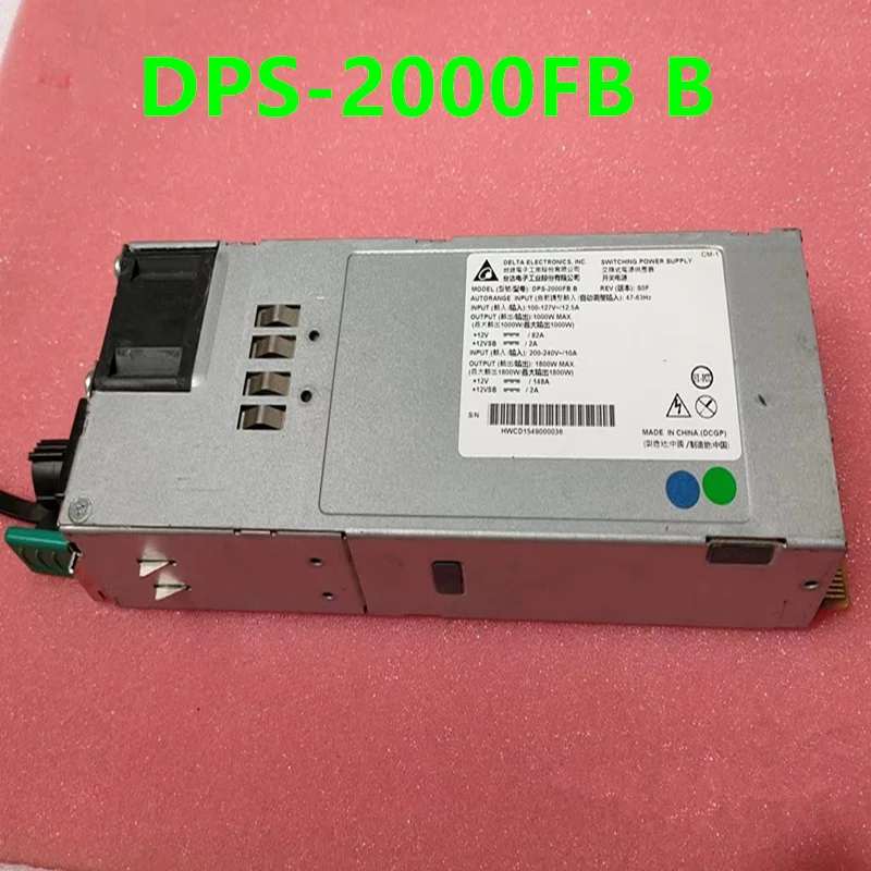 

90% New Original PSU For Delta ORACLE M12-2 M12-2S CRPS 2000W Switching Power Supply DPS-2000FB B CA01022-0850