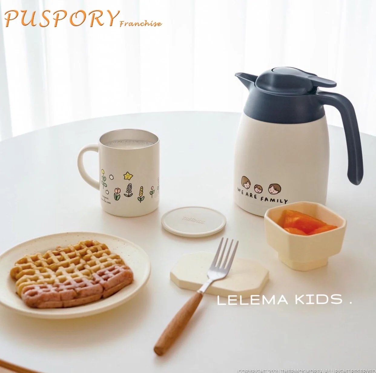 

Семейный термос с мультяшным принтом, 1 л, семейный уличный термо для пикника, большая портативная туристическая бутылка для хранения питье...