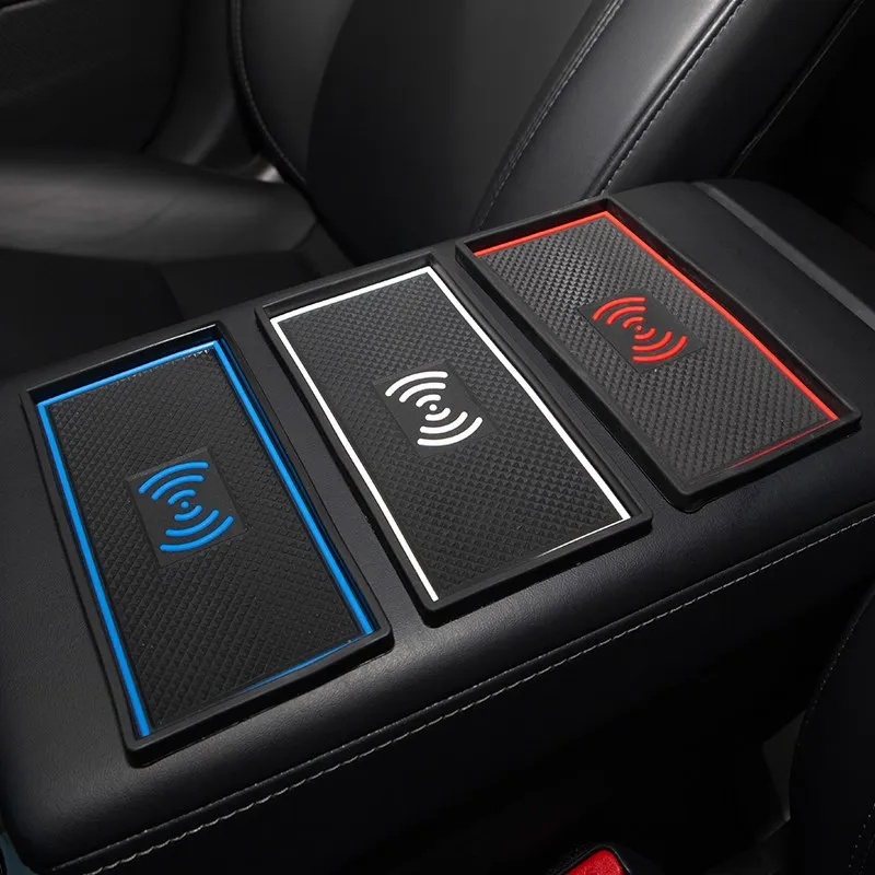 For Tesla Accessories Model 3 ,S Y X Car Armrest Box Mat Non-Slip Model3 Cardholder Pads