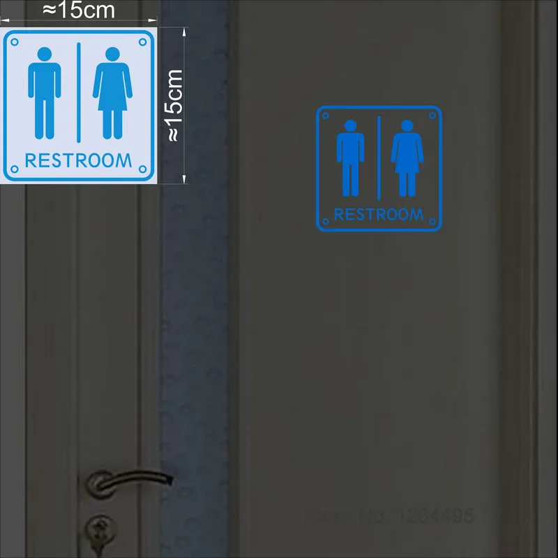 

Наклейки на дверь туалета NICELET, светящиеся в темноте