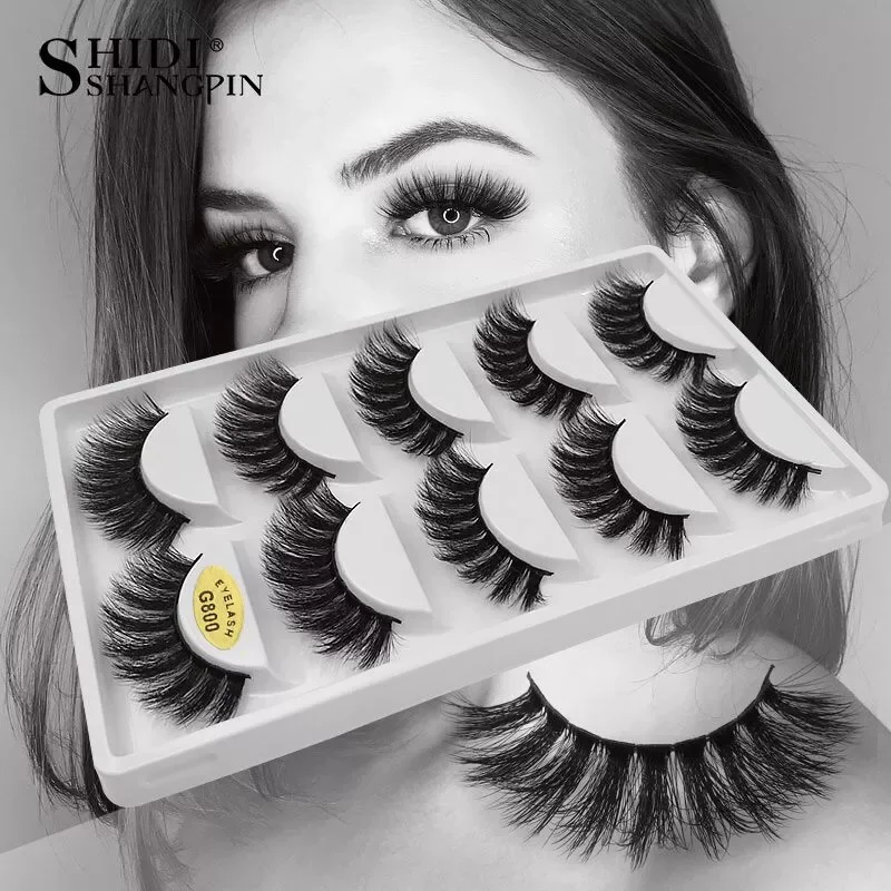 

5/10 pairs thick 3d mink lashes false eyelash natural long mink lashes handmade false eyelashes extension maquiagem cilio makeup