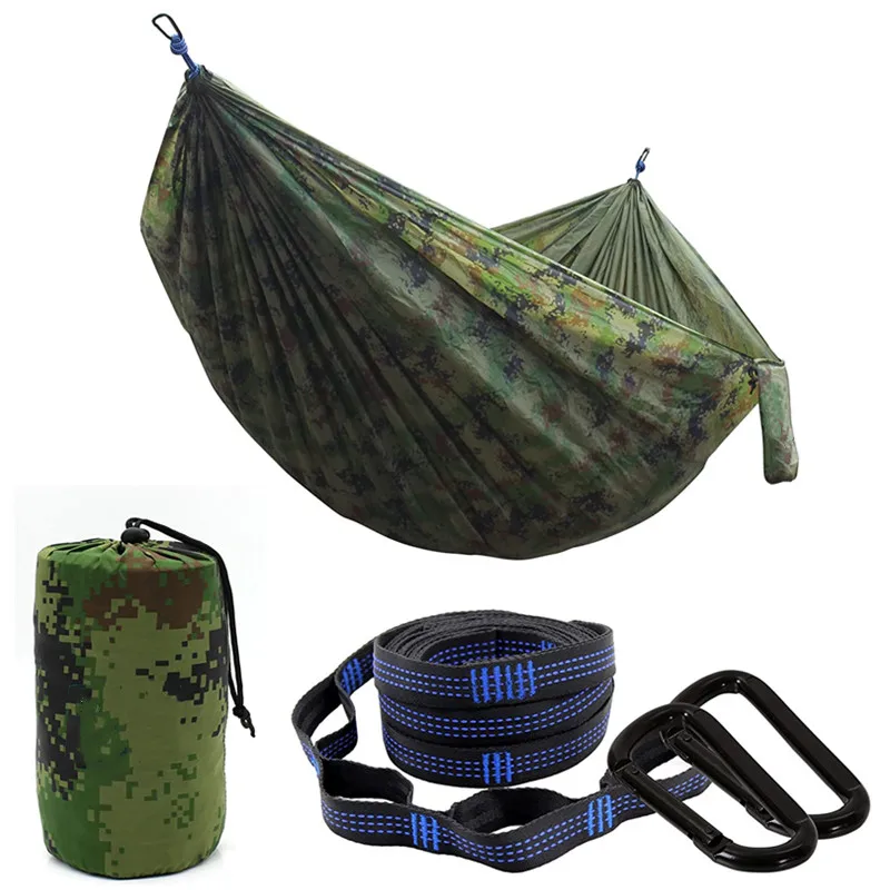 

Гамак для кемпинга-портативный гамак, одиночный или двойной гамак, аксессуары для кемпинга, для улицы, дома, с ремнями на дереве