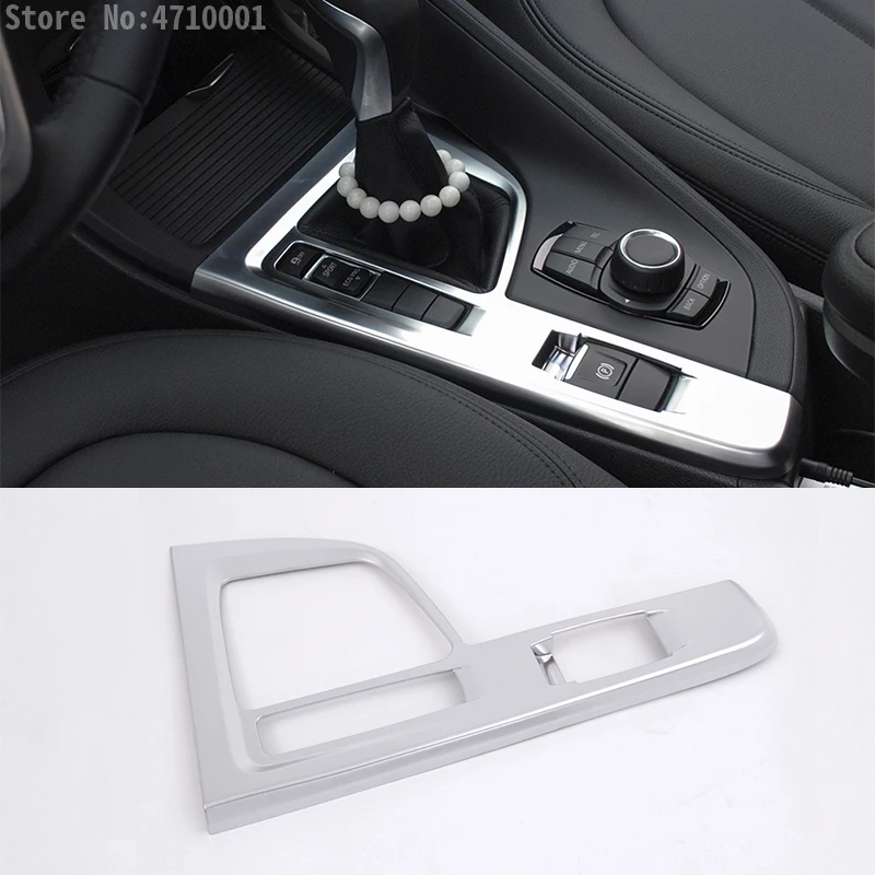 

ABS Chrome Gear Shift Panel Sequin Cover Trim Car Accessories For BMW X1 F48 20i 25i 25le for Left Hand Drive 2016-2018