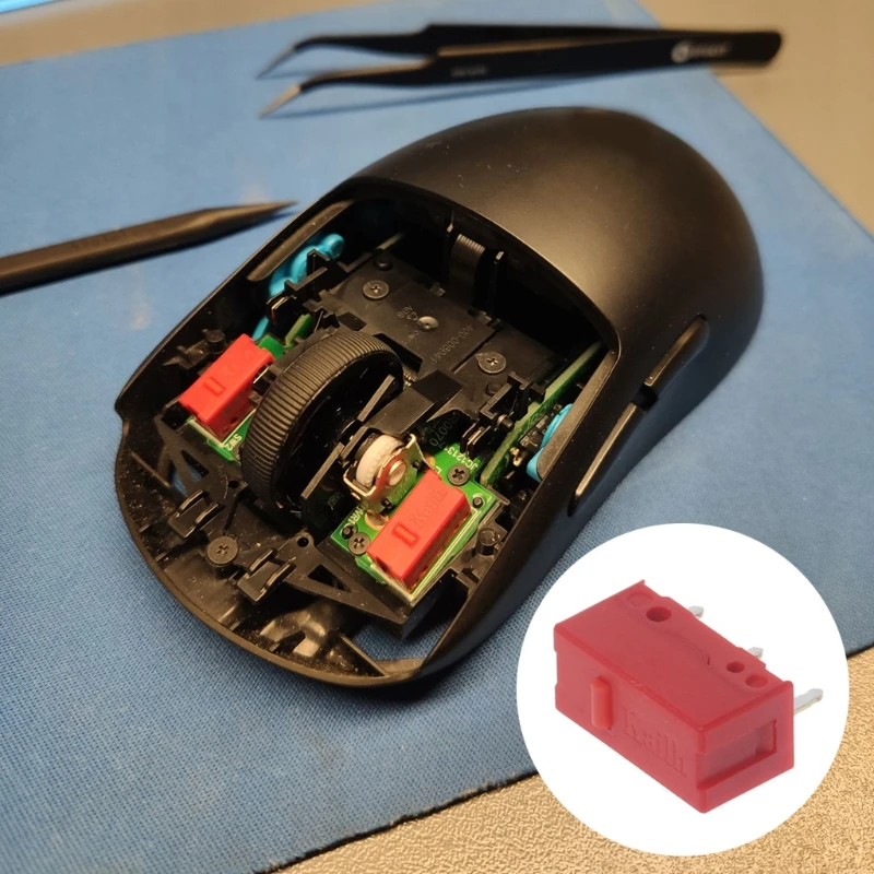 Игровая мышь Kailh GM switch 60M life микропереключатель кнопка красная точка подходит для