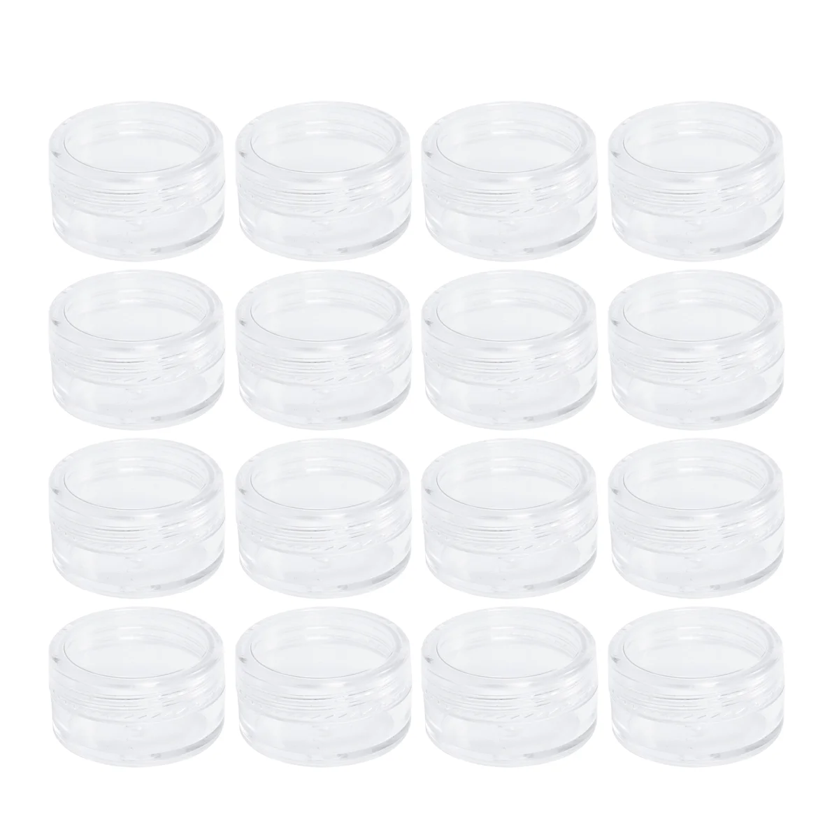 

Пустые контейнеры для образцов, 50 шт. прозрачных банок для макияжа с крышками, дорожные контейнеры для лосьона, искусственная пудра