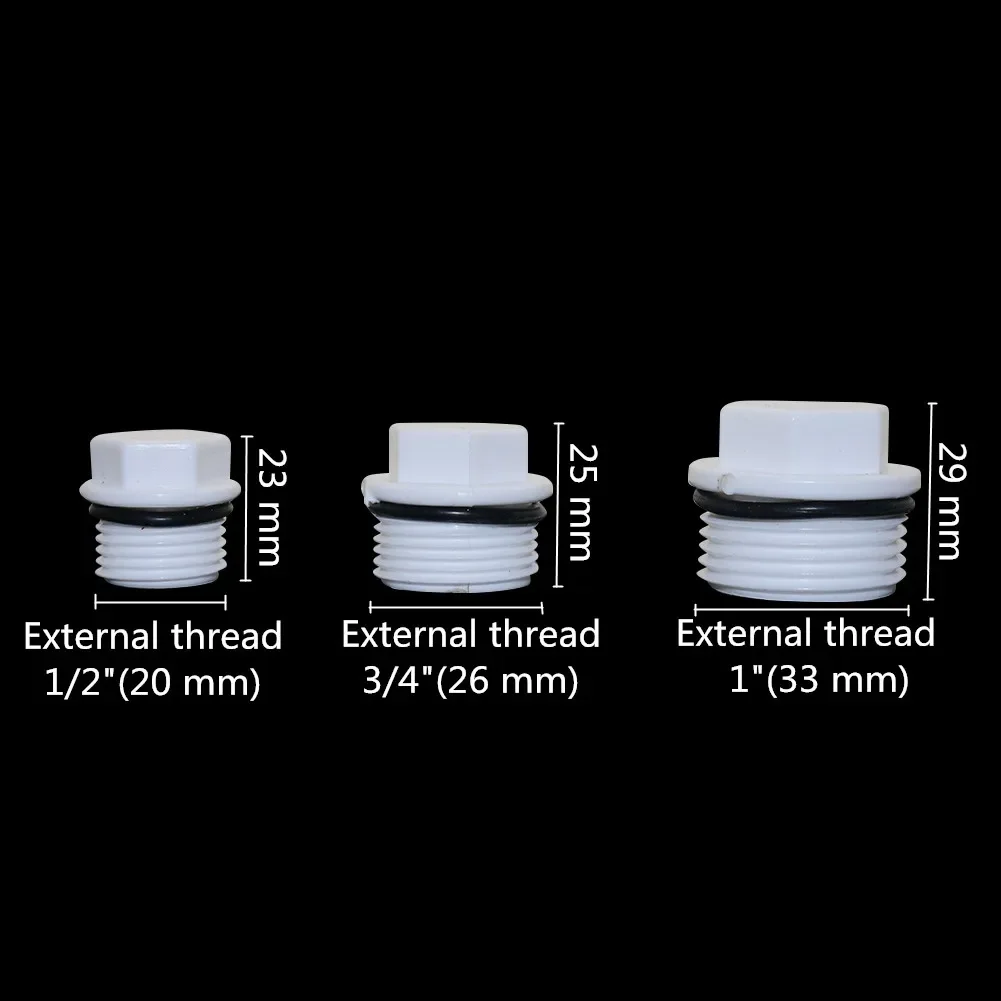 Концевая Заглушка с наружной резьбой 1/2 дюйма 3/4 1 дюйм