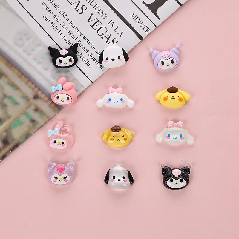 

Sanrio explosion series resin accessories net red hot cartoon Kulomi handmade hairpin diy material bag homemade children