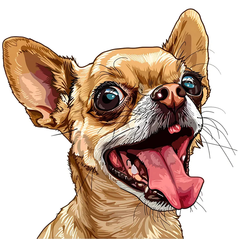 

Водонепроницаемые наклейки с собаками