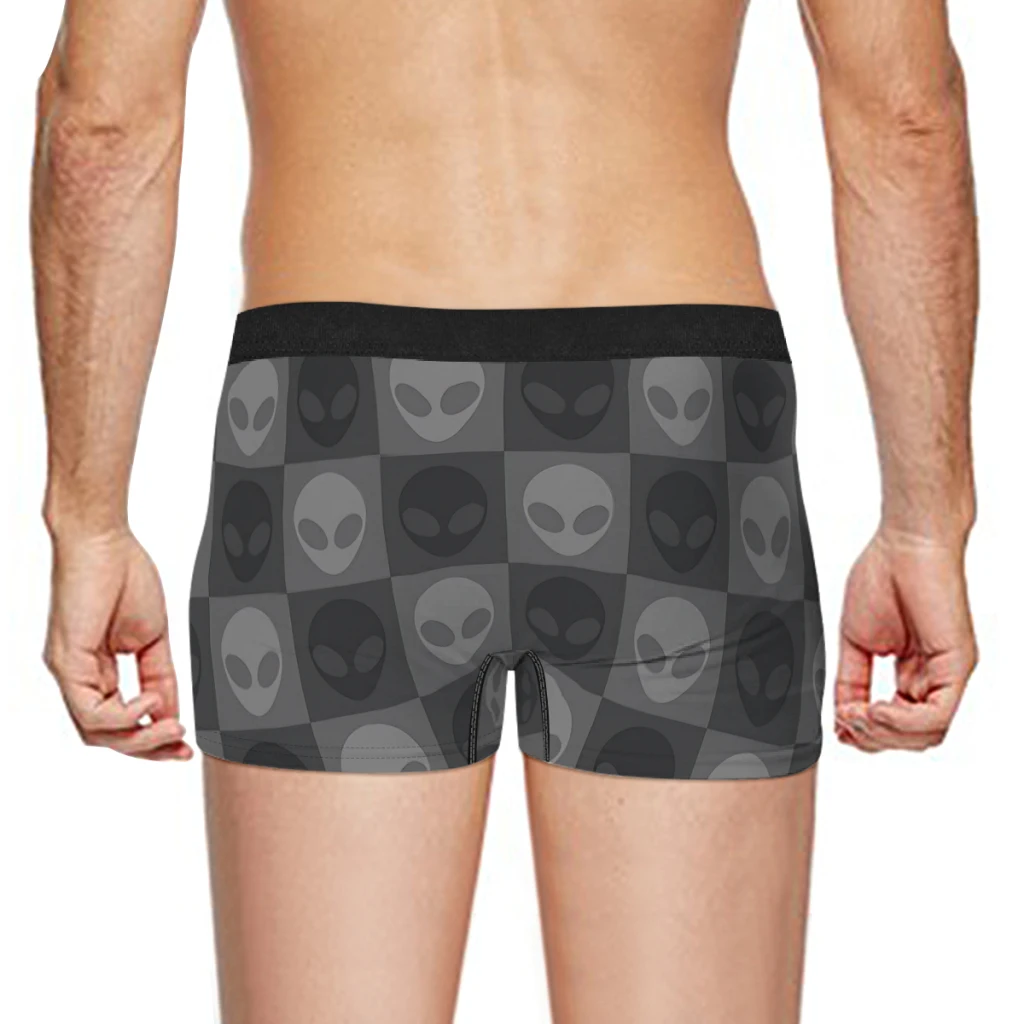 Трусы мужские в клетку дышащее нижнее белье пикантные шорты-боксеры с рисунком