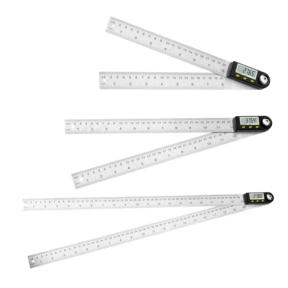 Цифровой транспортир 0-200/300/500 мм угловая линейка электронный гониометр угломер