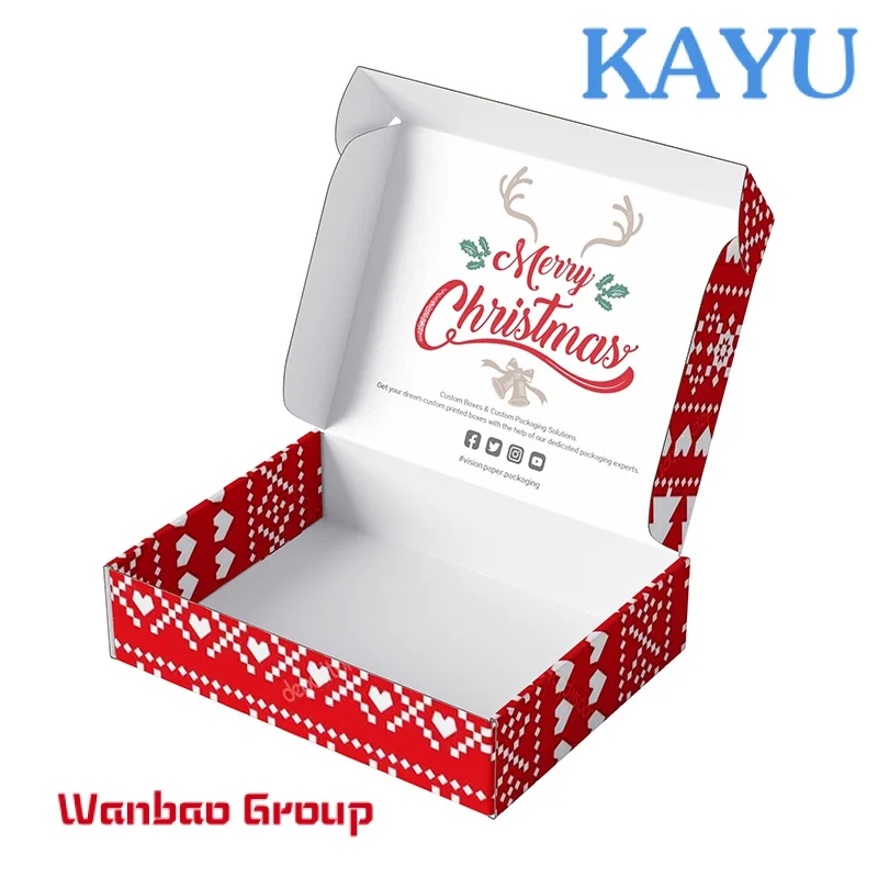 Hot Selling Custom Gift Corrugated Christmas Packaging Boxes For Lash Packaging