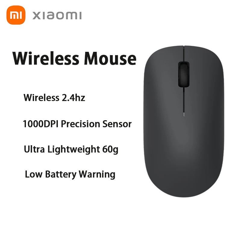 

Мышь беспроводная Xiaomi Lite, 2,4 ГГц, 1000DPI