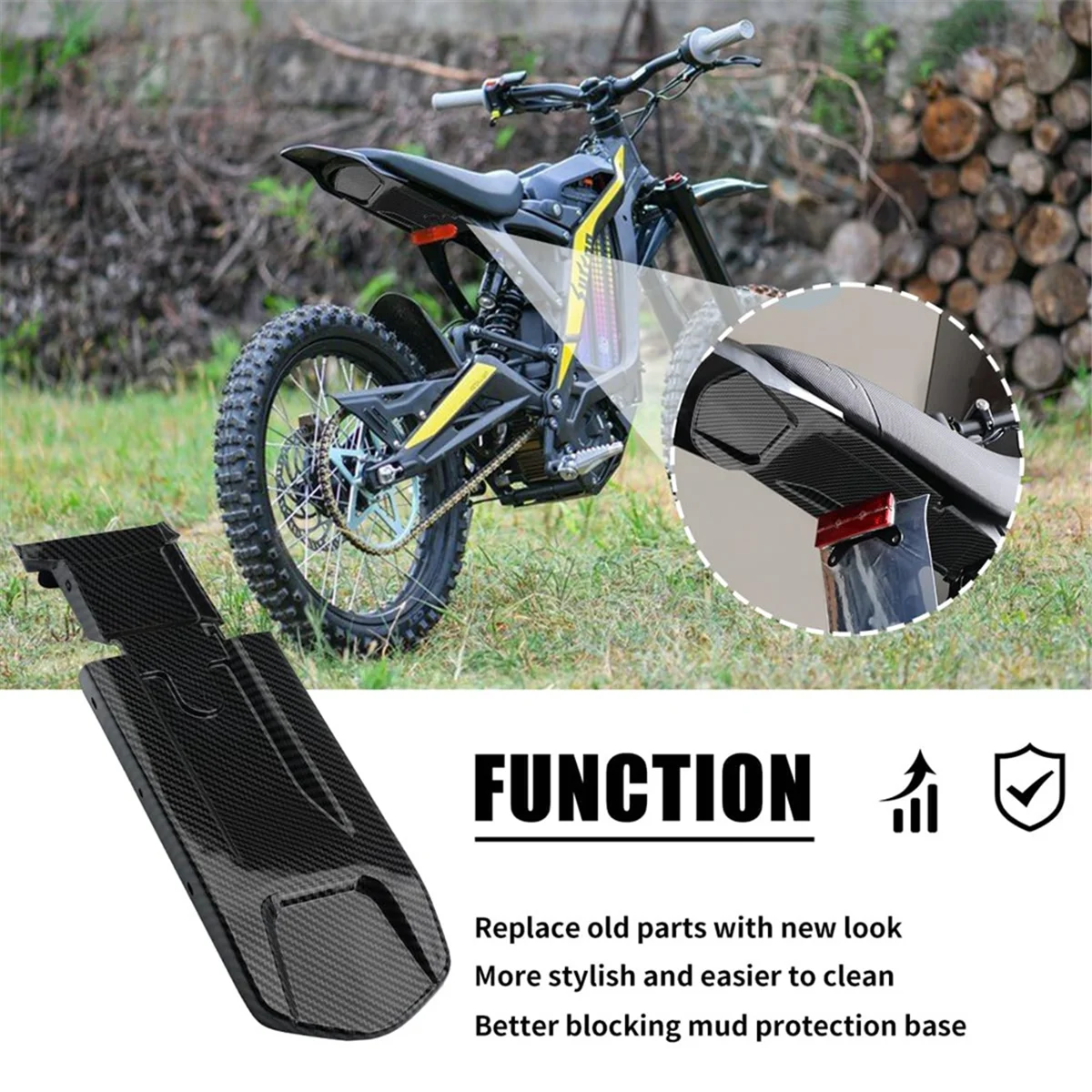 Внутренняя пластина заднего крыла для Sur-Ron Surron Light Bee X/S защитная база брызговиков