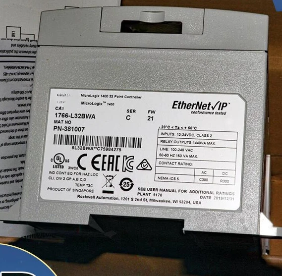 Контроллер 1766-L32BWA MicroLogix 1400 32 1766L32BWA новый оригинальный