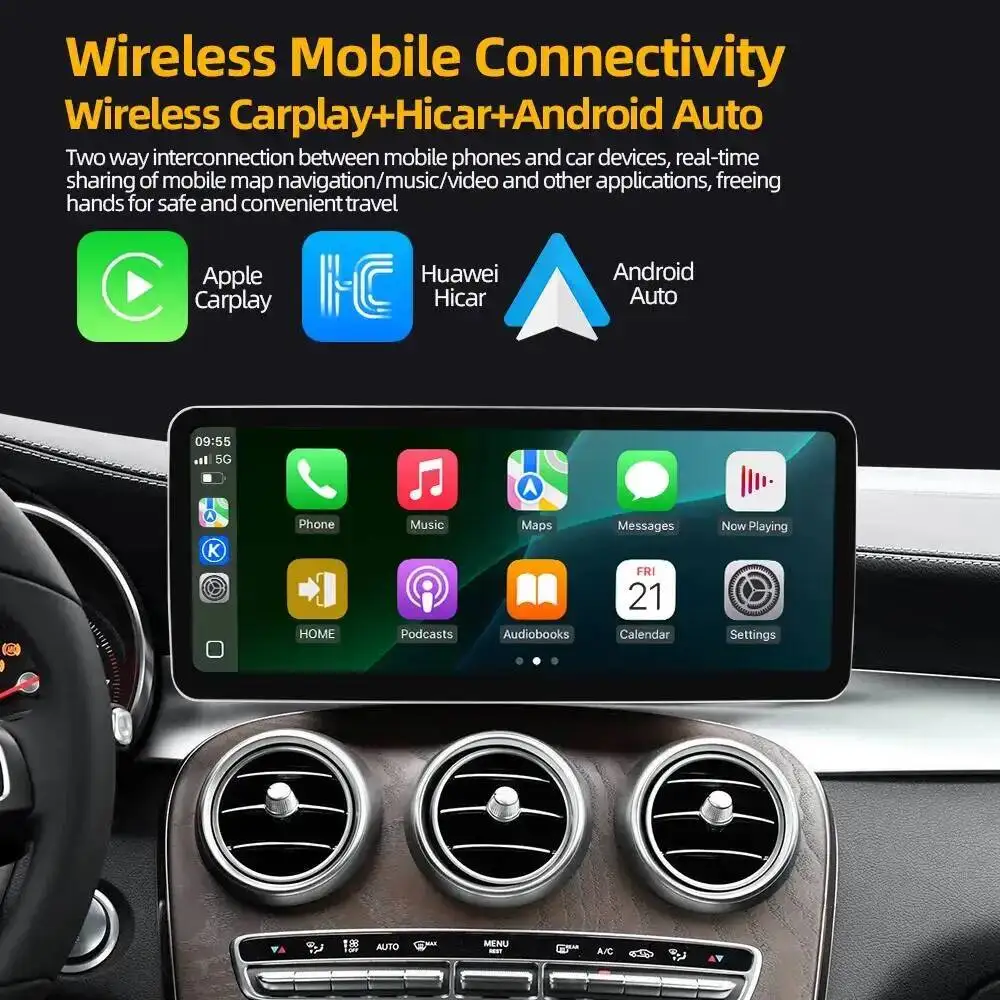 12,3-дюймовая автомагнитола с CarPlay и Android Auto, Linux-система, GPS, мультимедийный видеоплеер для Mercedes Benz B-класса W246 NTG5 NTG5.1 (art.: 3920da4ec7629) - 3920da4ec7629