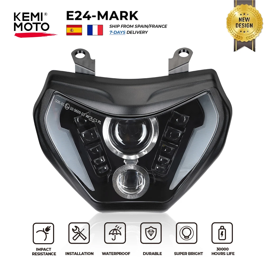 Фара MT09 Светодиодная лампа MT09 2014-2016 для YAMAHA передняя фара MT 09 FZ09 DRL 110 Вт фонари со стандартным водонепроницаемым доступом к мотоциклу