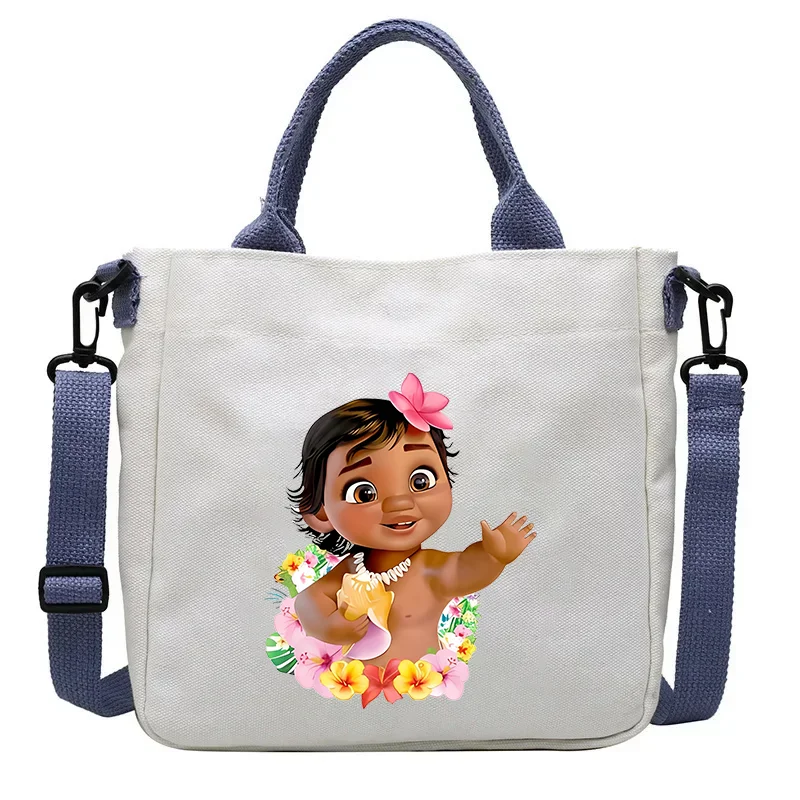 Моана холщовая сумка-тоут с милым принтом большая вместительная сумка на одно