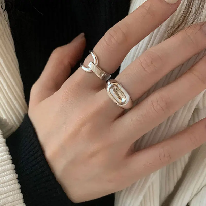 

Draweye Irregular Geometric Rings for Women Hollow Out Hiphop Korean Fashion Anillos Mujer Forefinger Vintage Jewelry