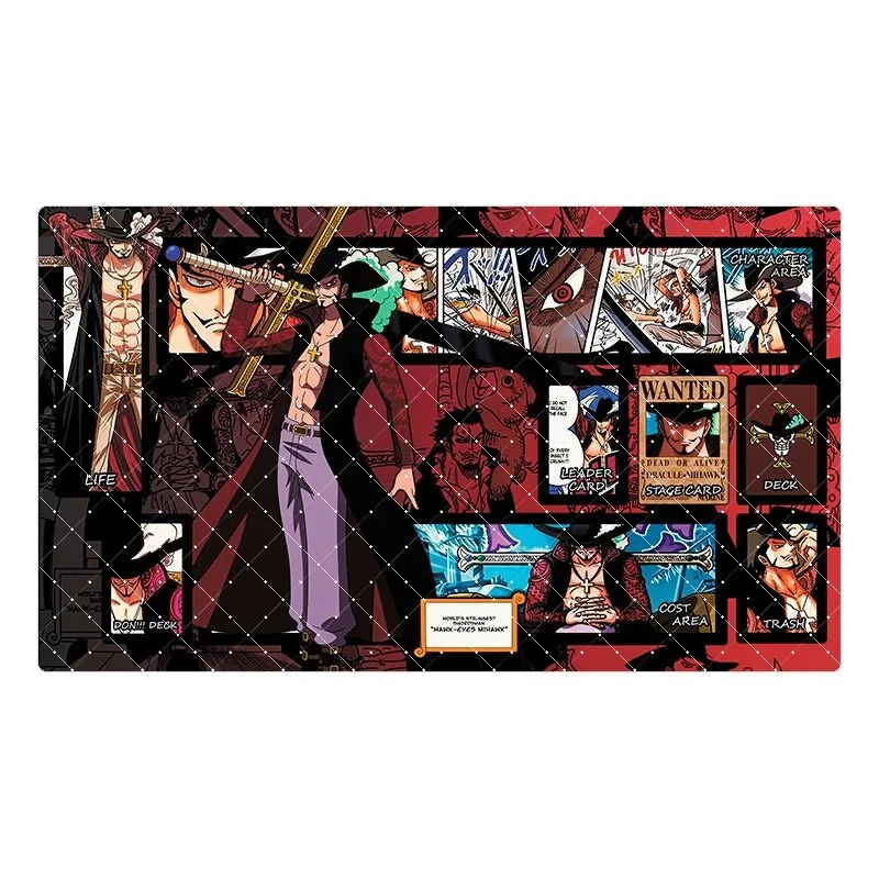 Фото Игровой коврик для карточных игр OPCG 600x350 мм с тематикой Дракулы Михоука, 2 мм, с прошитыми краями, для одного игрока, для дуэлей, настольная игра, коврик для карт, игрушка №3