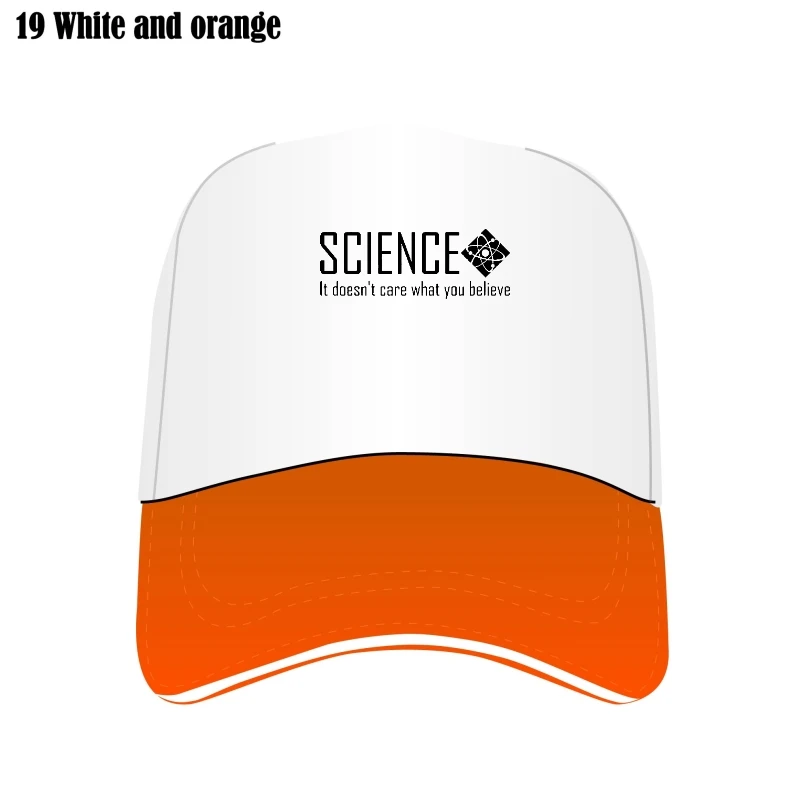 

Science It Doesn'T Care What You Believe Joke Graphic Fashion New Cotton Mesh Hat Visors Harajuku Bill Hats