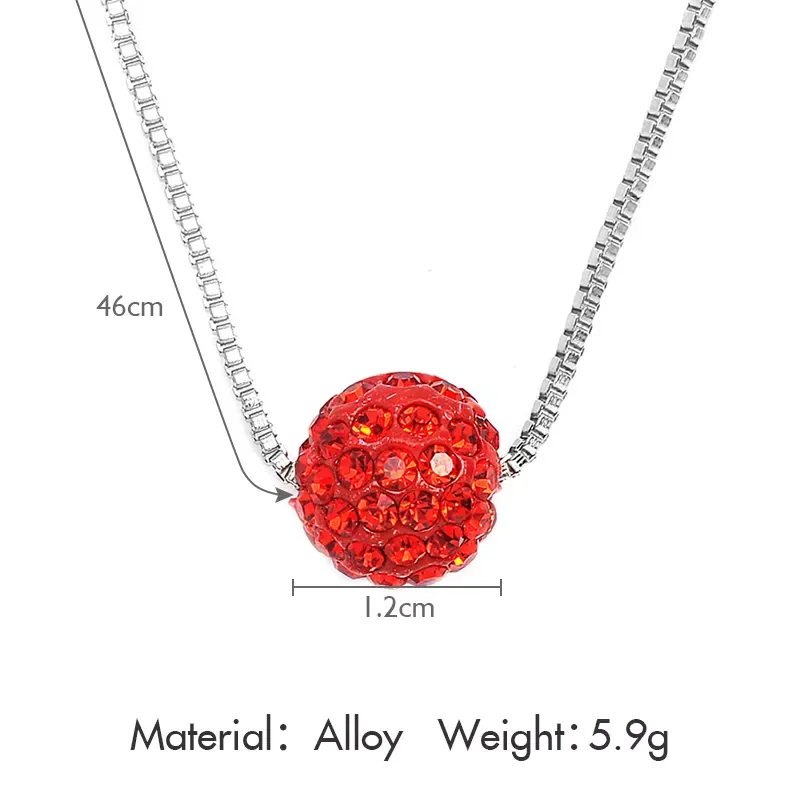 Хрустальный шар многоцветный шарик Шамбала подвеска ожерелье для женщин