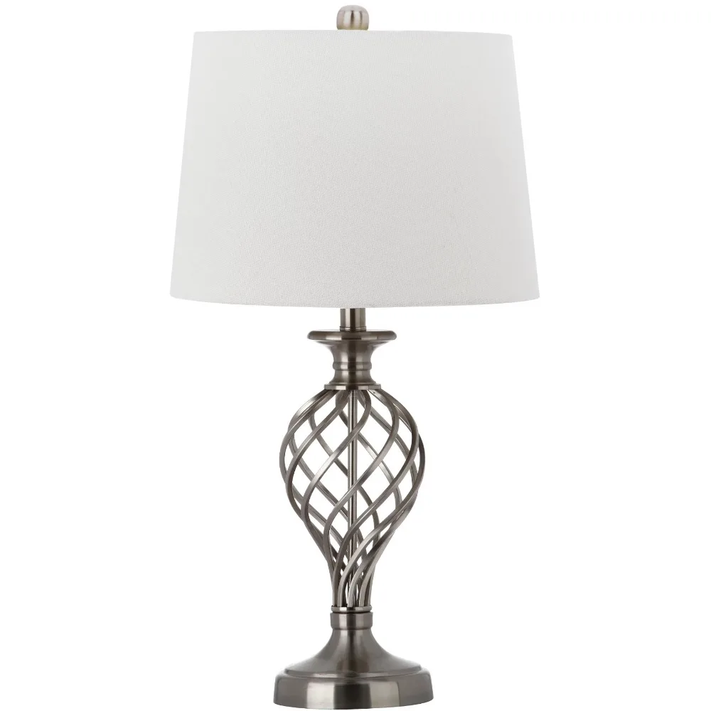 

Lattice 26.75-Inch High Urn Table Lamp Nickel