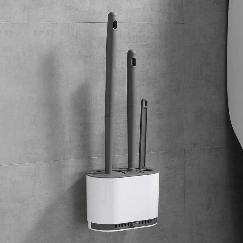 1 шт. Настенная/напольная щетка для туалета с длинной ручкой чистки аксессуары
