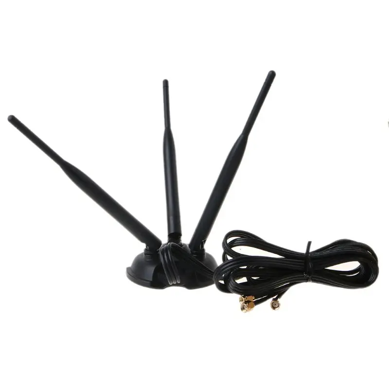 Адаптер беспроводной сетевой карты Wi-Fi-антенна RP-SMA двухдиапазонный 2 4 ГГц 5 8 с