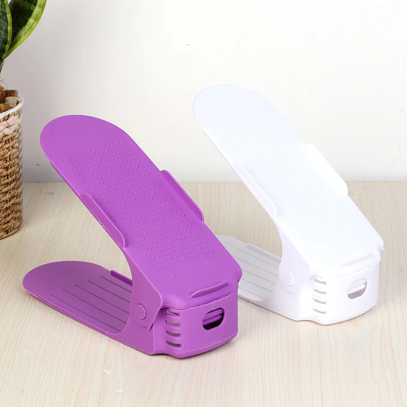

1Pcs Adjustable Shoe Stacker Shoe Slots Organizer Shoe Slots Space Saver Double Deck Shoe Rack Holder For Closet Organization