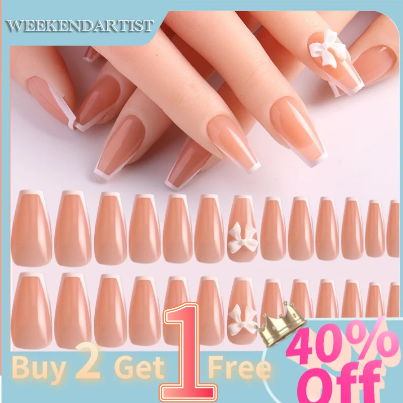 

24Pcs Press on Nails Onglerie Matériel Professionnel Easy Wear Charming Y2k Style Free Shipping Item Full Cover Douyin Nail