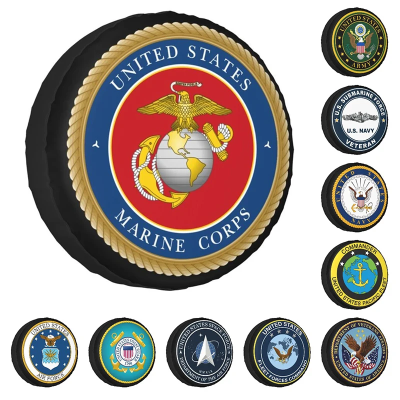 Универсальная накладка на колесо морской пехоты США подходит для Jeep Hummer 4WD SUV