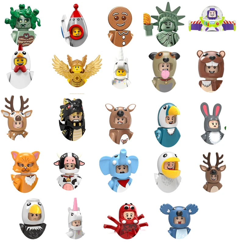 Фигурки из классического фильма аниме модель конструктор просвечивающие